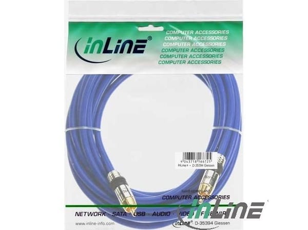 InLine 4043718081929, RCA, Hankjønn, RCA, Hankjønn, 2 m, Blå