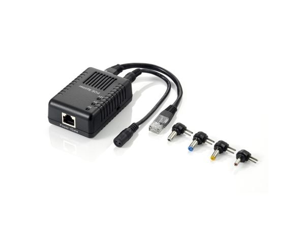 LevelOne POS-1002, 10/100BASE-T(X), 12V, 80 x 55 x 31 mm, 7,6g (0,268 unse), RoHS/CE/FCC, 0 - 45 °C