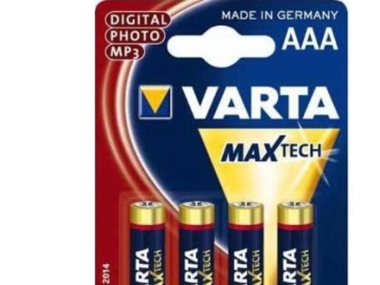 Varta Max Tech AAA - 4 pack, Single-use battery, AAA, Alkalisk, 1,5 V, 4 styck, 44,5 mm