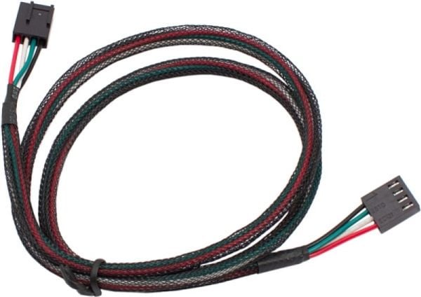 Aqua - Strömkabel till fläkt - 4-stifts PWM (hona) till 4-stifts PWM (hona) - 70 cm