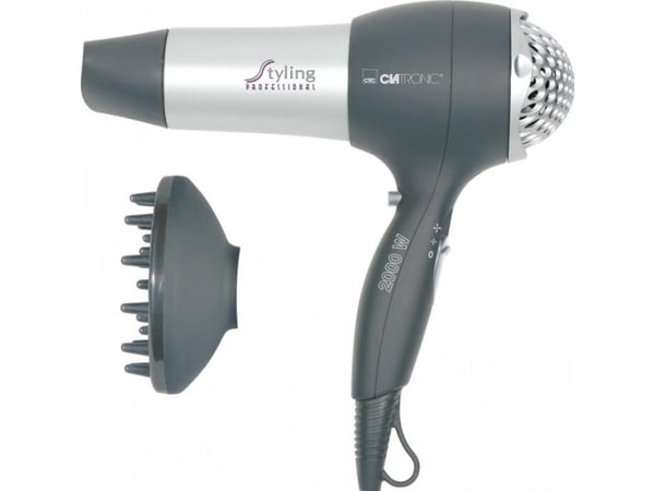 Clatronic HTD 3055 hårtork 2000 W, grå/silver