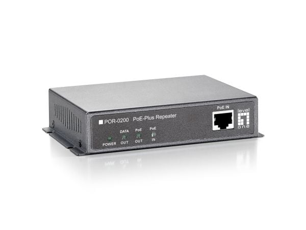LevelOne POR-0200 - Forsterker - 100Mb LAN - 10Base-T, 100Base-TX - 2 porter - RJ-45 / RJ-45 - opp til 100 m