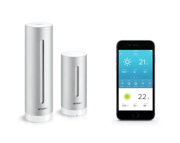 Netatmo NWS01-EC, Aluminium, Inne Barometer, Inne hygrometer, Inne Termometer, Utendørs Barometer, Utendørs Fuktighetsmåler,..., Barometer, Hygrome...