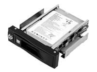 ICY BOX IB-168SK-B, 13,3 cm (5.25"), Liitinpaneeli, musta, 3.5", SATA, SATA II, SATA III, Muovi, Ruostumaton teräs