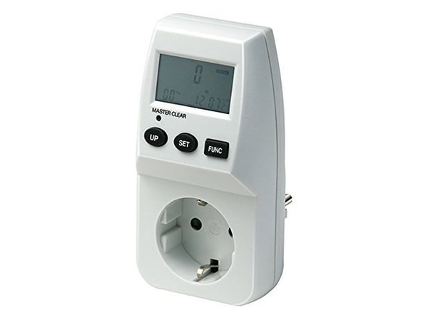 Brennenstuhl 1506240, Elektroninen, Kotimainen, Vahvavirta, Valkoinen, kWh, LCD