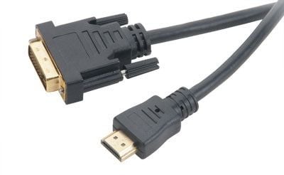 Akasa AK-CBHD06-20BK - Adapterkabel - HDMI hann til DVI-D hann - 2 m - dobbeltisolert - svart