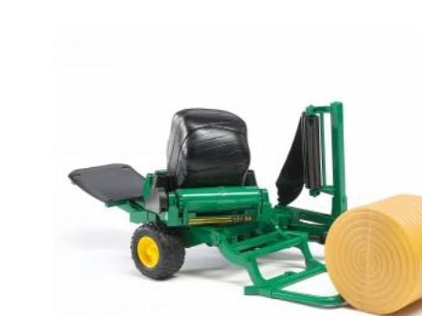 Bruder Bale wrapper with round bales toy Bruder Bale wrapper with round bales toy