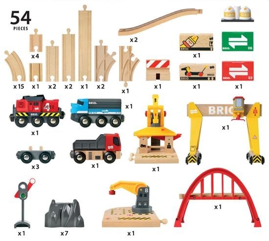BRIO 33097 Cargo Railway Deluxe Set