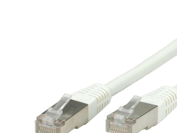 VALUE S/FTP (PiMF) Patch Cord, Cat.6, white 10 m, Valkoinen