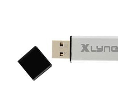 xlyne ALU, 4 GB, USB Type-A, 2.0, 8 MB/s, Med lokk, Sort, Sølv