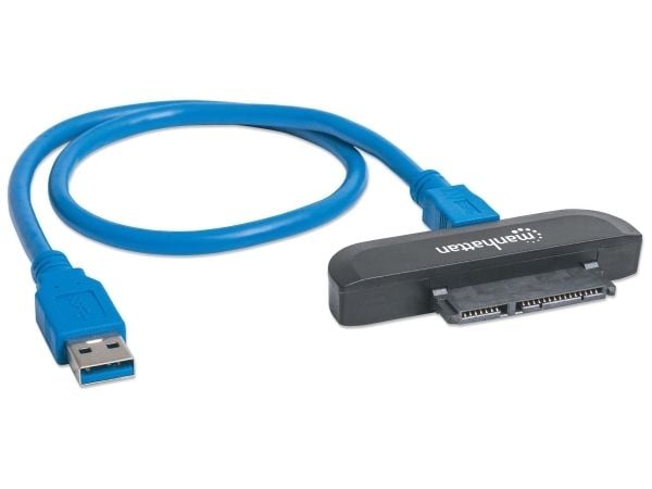 Manhattan USB 3.0-adapter [1x USB 3.2 Gen 1 stik A (USB 3.0) - 1x SATA-kombi-stik 15+7-pol.] Manhattan