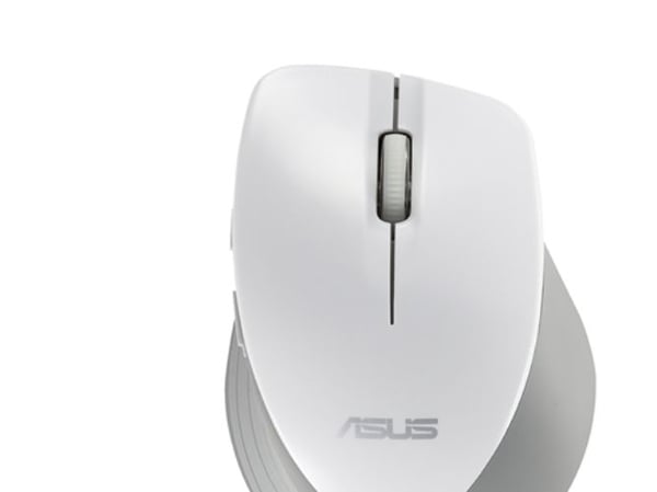 ASUS WT465 - Mus - optisk - trådløs - 2.4 GHz - USB trådløs mottaker - hvit