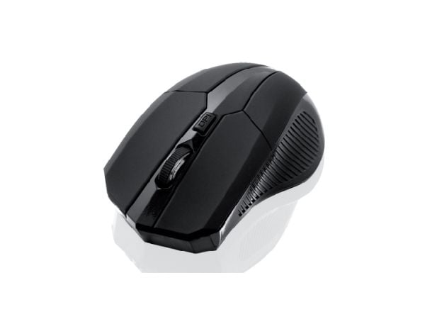 iBox i005 PRO, Molempikätinen, Laser, Langaton RF, 1600 DPI, Musta