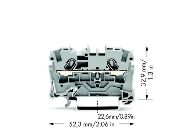 Wago 2004-1201, 6,2 mm, 52,3 mm, 32,9 mm, 800 V