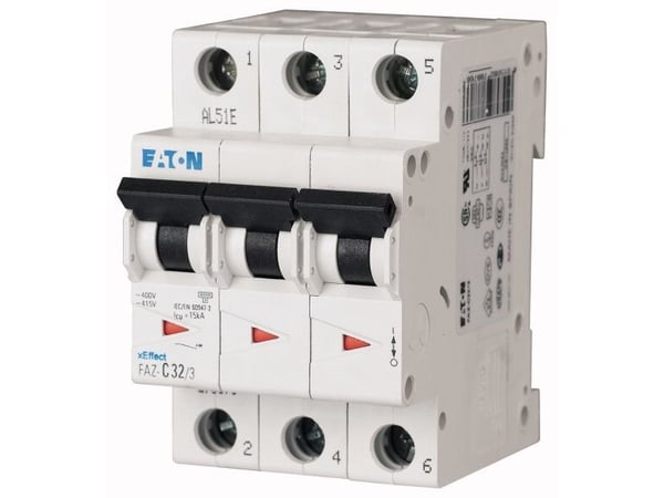 Eaton 278874 FAZ-C20/3 Ledningssikkerhedsafbryder 20 A 400 V/AC