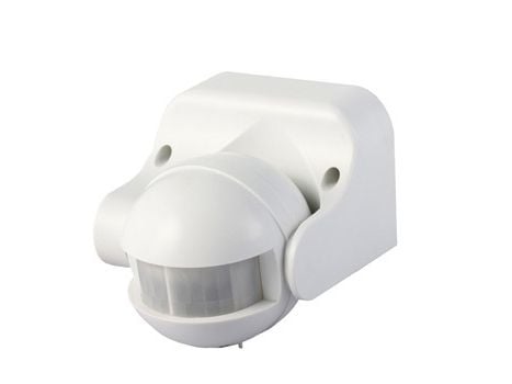 V-TAC VT-8003, Valkoinen, IP44, 180°, Alumiini, Muovi, CE, EMC, RoHS, Infrapuna-sensori