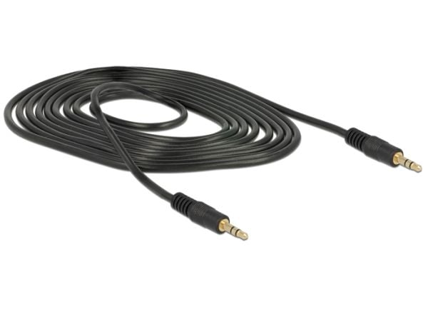 Delock - Äänikaapeli - stereo mini-jack uros stereo mini-jack uros - 2 m - musta