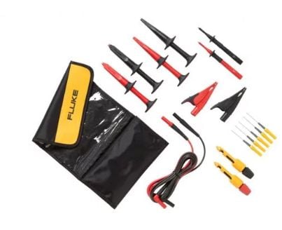 Fluke TLK282-1, testledning, sond och clips, svart, grå, röd, gul, 60 V
