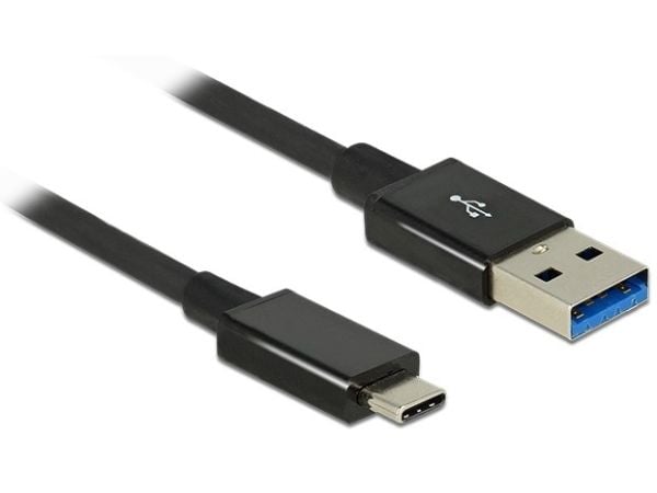Delock Premium - USB-kabel - USB-type A (hann) til USB-C (hann) - USB 3.1 Gen 2 - 1 m - svart