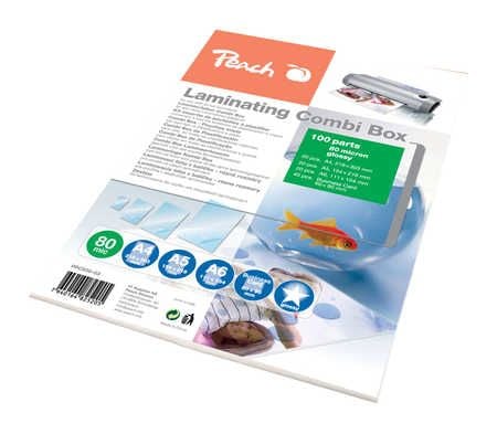 Peach - 100-pack - lamineringsfickor