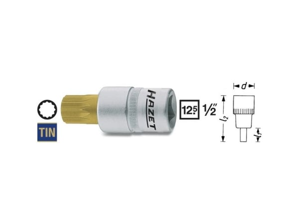 HAZET 990-5, 1 kpl, 25,4 / 2 mm (1 / 2"), Terästä, 52 mm, 63 g HAZET 990-5, 1 kpl, 25,4 / 2 mm (1 / 2"), Terästä, 52 mm, 63 g