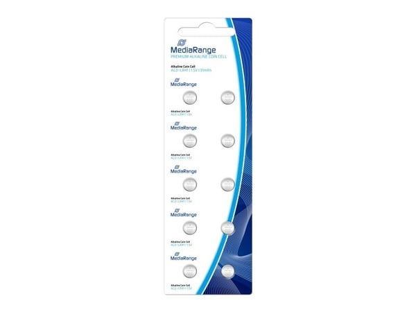 MediaRange Premium MRBAT117 - Batteri 10 x LR41 - Alkalisk - 31 mAh