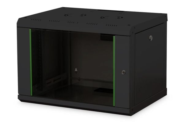 DIGITUS Dynamic Basic DN-19 07-U-EC-SW - Rack skap - veggmonterbar - RAL 9005 - 7U - 19"