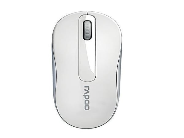 Rapoo M10 PLUS - Mus - optisk - 3 knapper - trådløs - 2.4 GHz - hvit