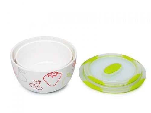 OURSSON BS4781RC/GA, Salat bolle, Rund, Keramisk, Flerfarget, 2 person(er), China