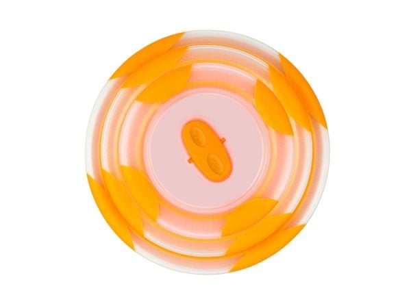 OURSSON BS2981RC/OR, Bollesett, Rund, Keramisk, Oransje, Hvit, 1,7 l, Personlig