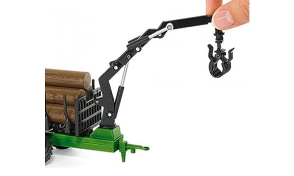 Siku 1:50 traktor med skogsvagn