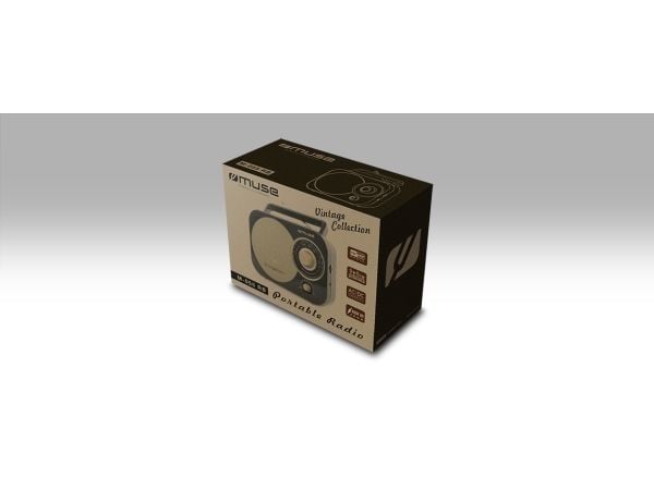 Muse M-055 RB, Bærbar, Analog, FM, MW, 88 - 108 MHz, Sort, Gull, Monokromatisk