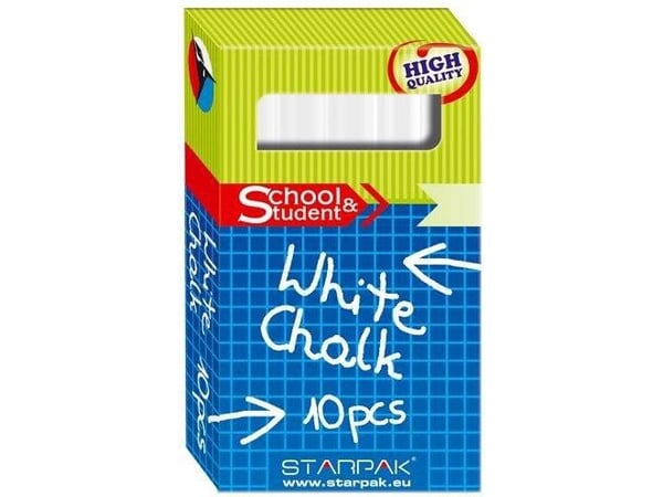 Starpak skolkrita vit 10 st (262682)