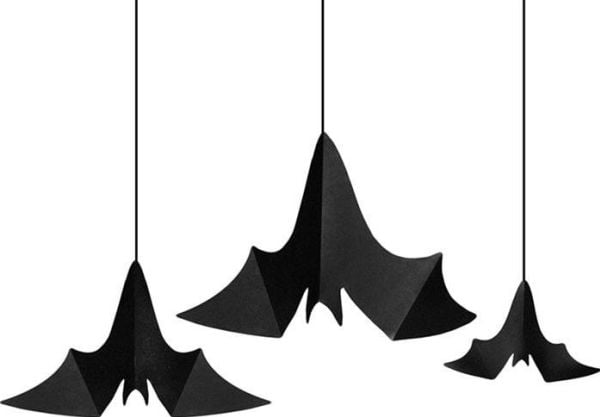 PartyDeco ZHN1, Koristelu, Musta, Yksivärinen, Halloween, Universaali, Ei alle 36-kuukauden ikäisille lapsille
