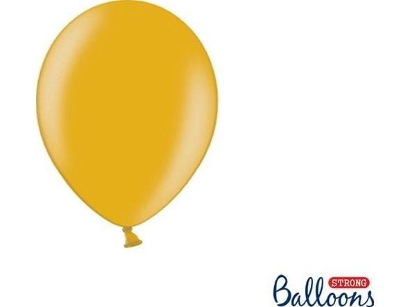 Guld balloner, 100 stk metallic 5"