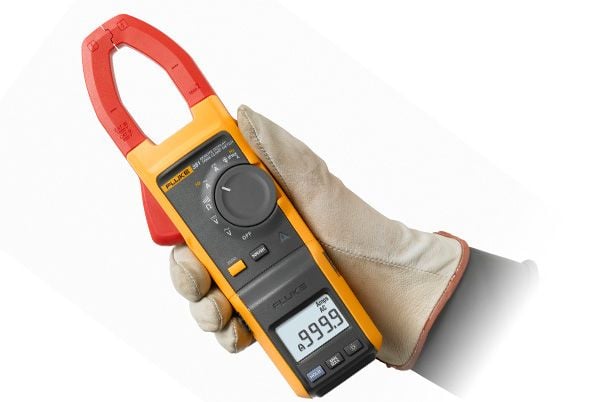 Fluke 381, LCD, CAT III 1000V, CAT IV 600V, 350 g, Gult