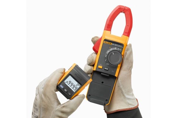 Fluke 381, LCD, CAT III 1000V, CAT IV 600V, 350 g, Gult