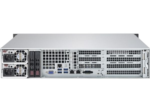 Supermicro SC825M BTQC-R802WB - Rackmonterbar 2U - forbedret og utvidet ATX - SATA/SAS - hot-swap 800 watt - svart