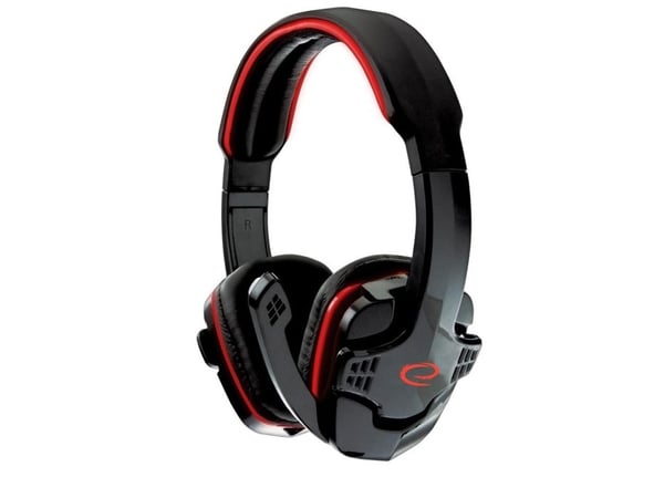 HEADPHONES WITH MICROPHONE FOR PLAYERS RAVEN RED