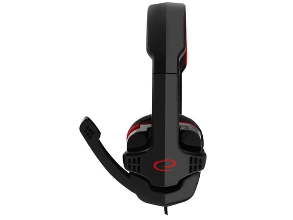 HEADPHONES WITH MICROPHONE FOR PLAYERS RAVEN RED