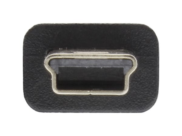 InLine 33107J, 0,3 m, USB A, Mini-USB B, USB 2.0, Svart