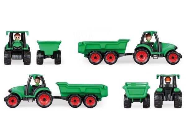 Lena Truckies 01625, Traktor, 2 år, Plast, Sort, Grønn, Rød