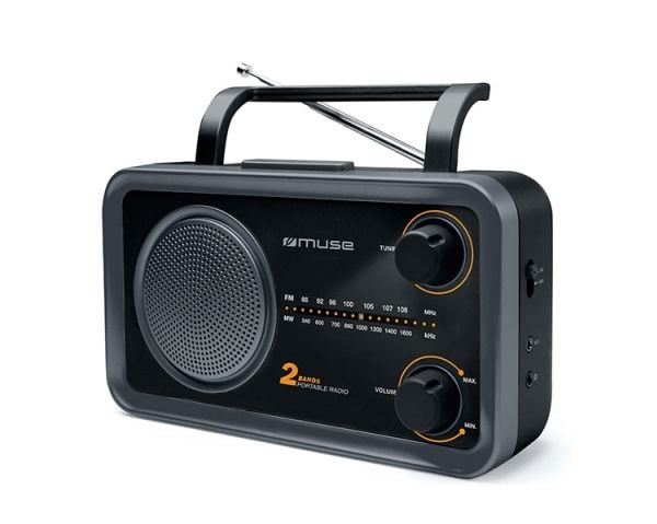 Muse M-06DS, Bærbar, Analog, FM, MW, 7,62 cm (3"), 3,5 mm, Sort, Grå