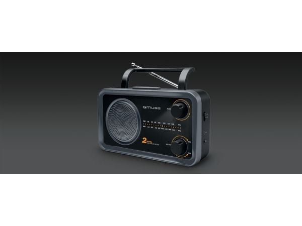 Muse M-06DS, Bærbar, Analog, FM, MW, 7,62 cm (3"), 3,5 mm, Sort, Grå