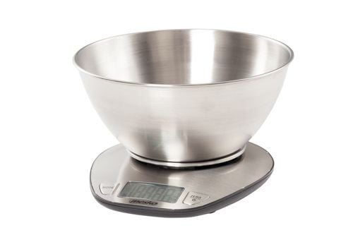 Mesko Home MS 3152, Elektronisk kjøkkenvekt, 5 kg, 1 g, Rustfritt stål, Rustfritt stål, Benkeplate