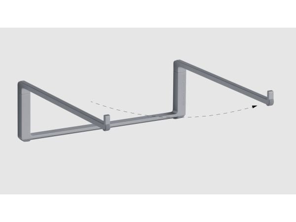 Rain Design mBar pro, Kannettavan tietokoneen teline, Harmaa, Alumiini, 243 mm, 250 mm, 75 mm