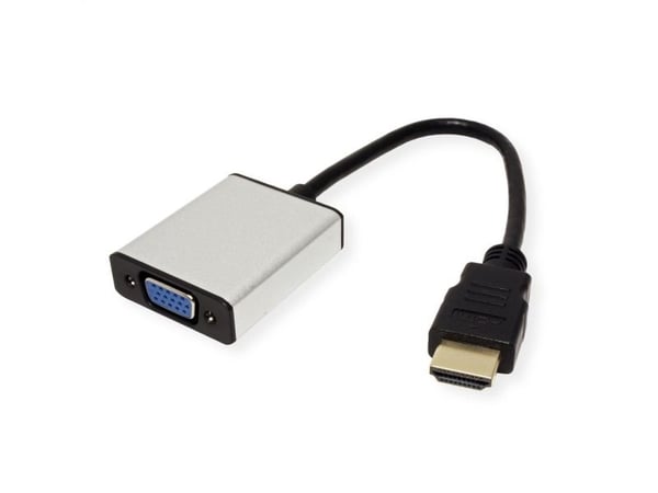 ROLINE 12.99.3119, 0,15 m, HDMI Type A (Standard), VGA (D-Sub) + 3.5mm, Hunkjønn, Hunkjønn, Rett
