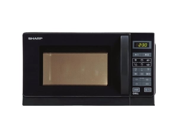 Sharp R-642(BK)W - Mikrovågsugn med grill - 20 liter - 800 W - svart