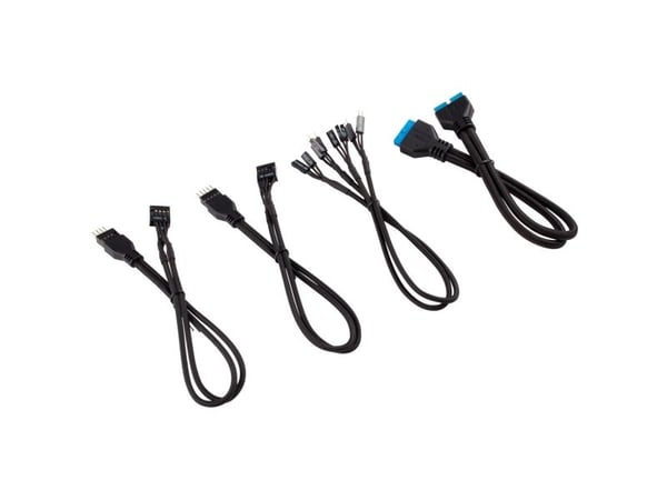 Corsair CC-8900244, 0,3 m, Uros, Uros, Suora, Suora, Musta