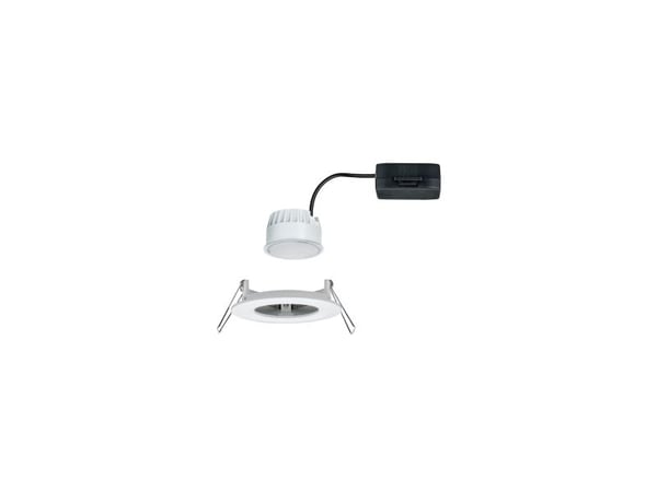Paulmann 934.59, 1 ampuller, LED, 2700 K, 650 lm, IP44, Hvit